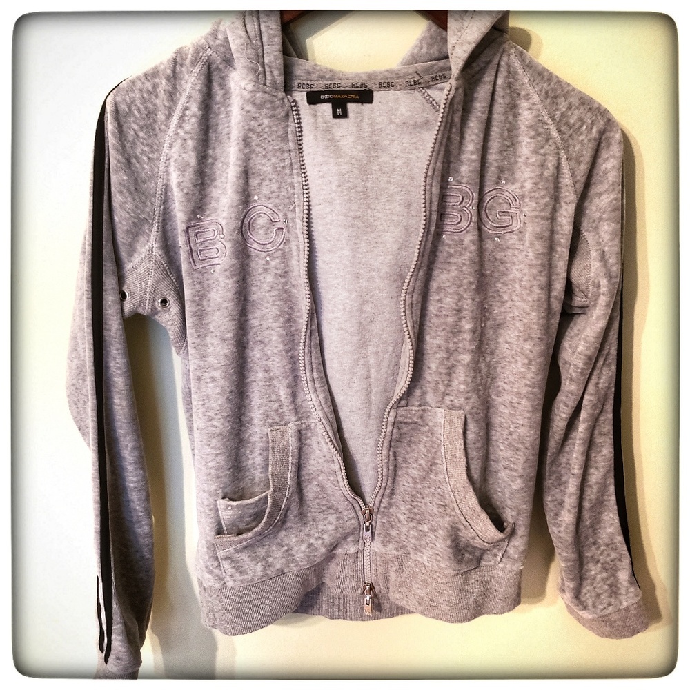 EUC BCBGMaxazria Hoodie, Gray, Medium